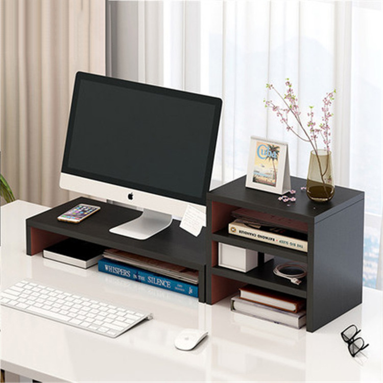 Desktop Computer Rack Display Screen Desktop Storage Pad Shelf Office Shelf