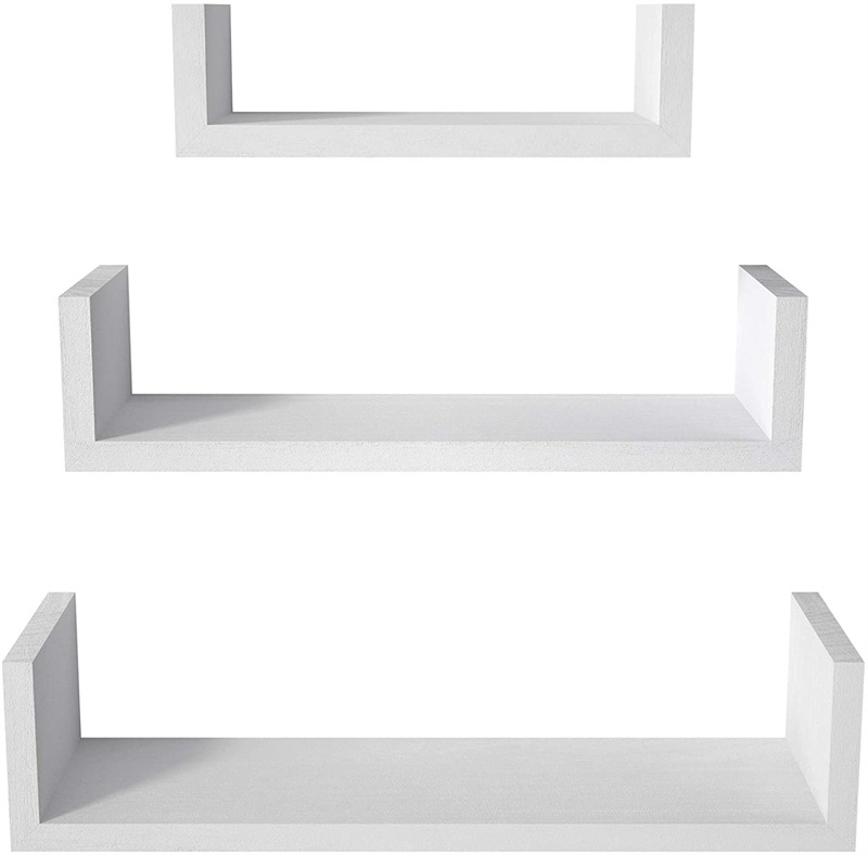 U-shaped Wall Shelf For Bedroom Living Room Office Wall Storage Rack Simple Style