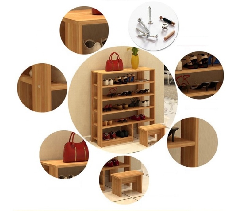 Simple Multi-layer Modern Assembly Small Shoe Storage Cabinet Rack