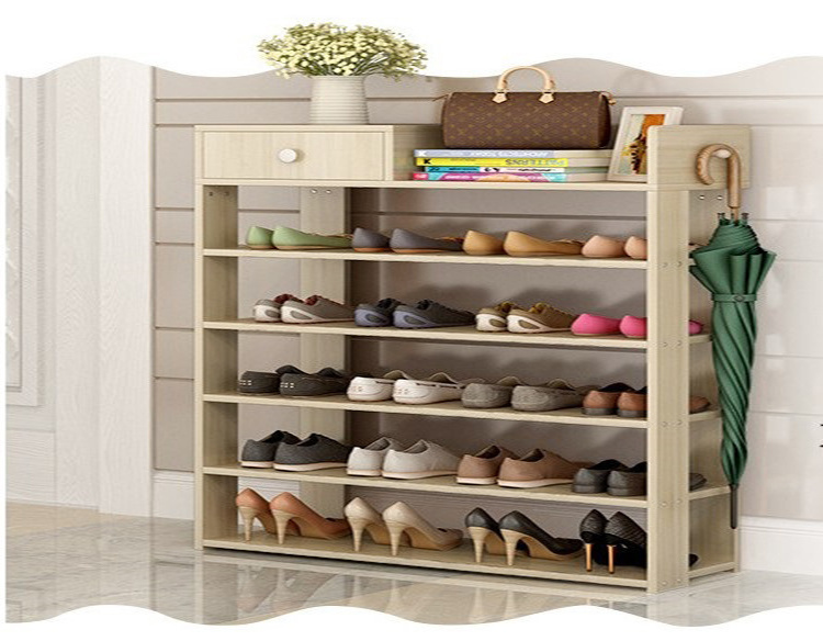 Modern Minimalist Living Room Wooden Storage Shoe Cabinet Shoe Rack