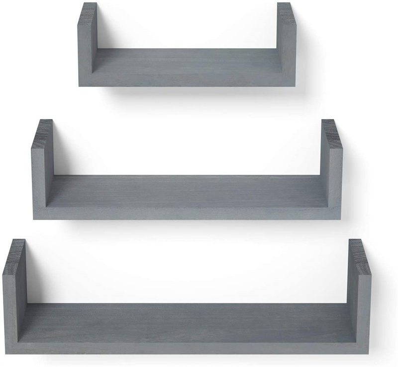 U-shaped Wall Shelf For Bedroom Living Room Office Wall Storage Rack Simple Style