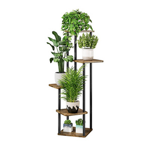 YQ FOREVER Metal Shelf for Multiple Corner Tall Flower Holders Patio Garden Balcony Bedroom Plant Stands for Indoor Plants