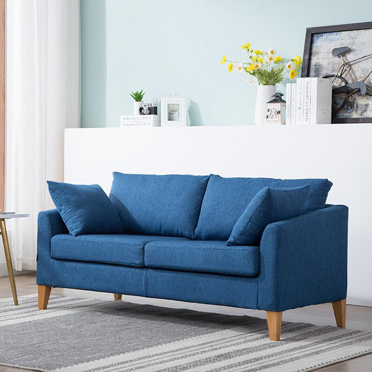 Hot sale Simple Casual Fabric Sofa Nordic Style Washable Double Sofa