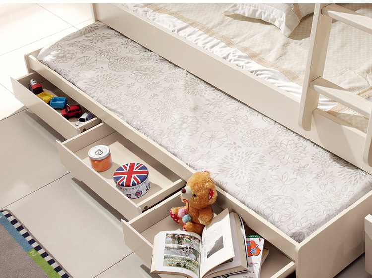 Solid Wood Children'S Bed Princess Boy Double Bed Mother Adult combination  Bunk Bed