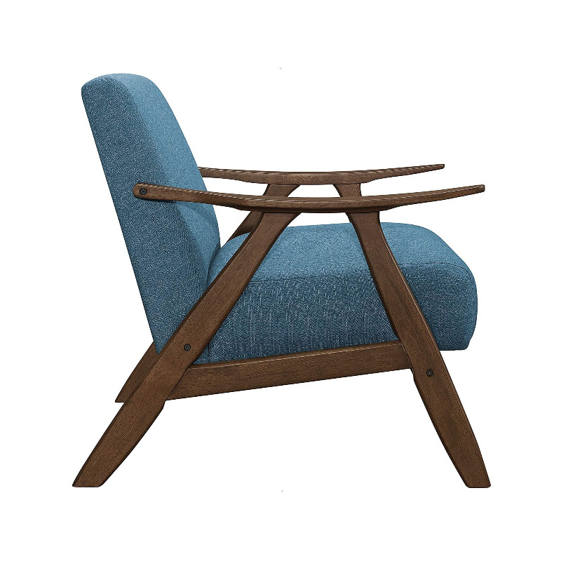 Wooden Lounge Chair Relax Chair Lounge Fabric Accent Chair Leisure Furniture