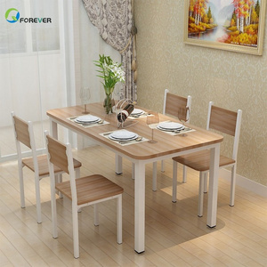 Multifunctional Small Apartment Steel-wood Dining Table and Chair