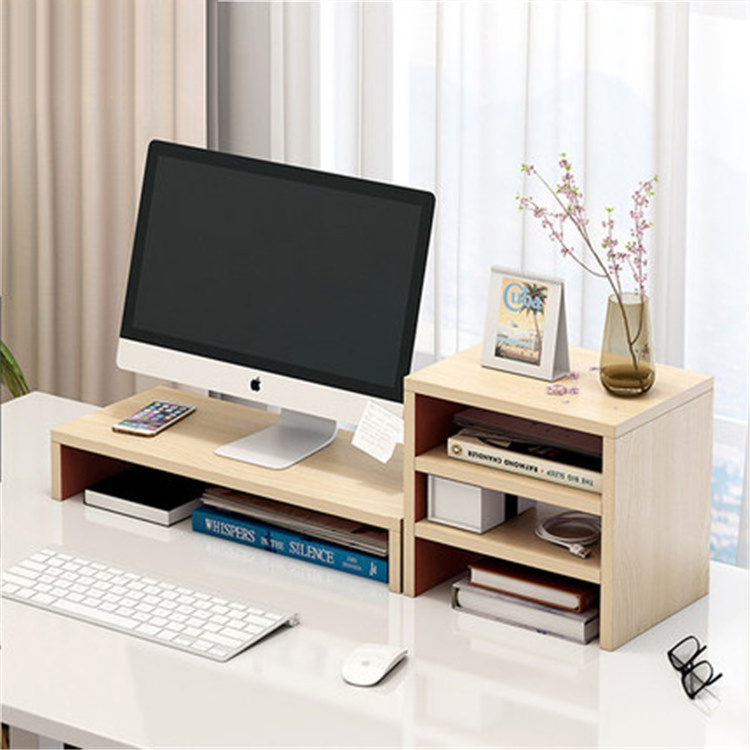 Desktop Computer Rack Display Screen Desktop Storage Pad Shelf Office Shelf