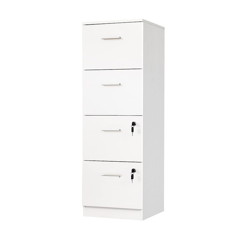 YQ Forever Office Duty Vertical Filing A4-Sized Files Letter Pre-Assembled File Deep Light Lock Drawer Cabinet