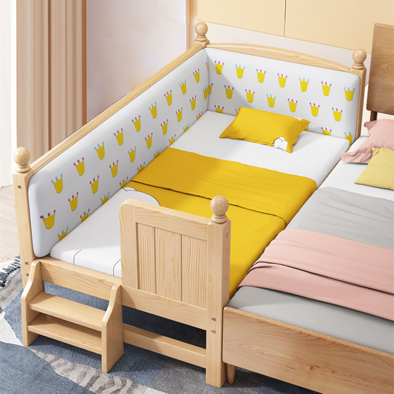 Classic Height Adjustable Swing Solid Wood Kids Single Baby Sleeping Bed