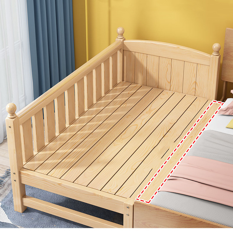 Classic Height Adjustable Swing Solid Wood Kids Single Baby Sleeping Bed