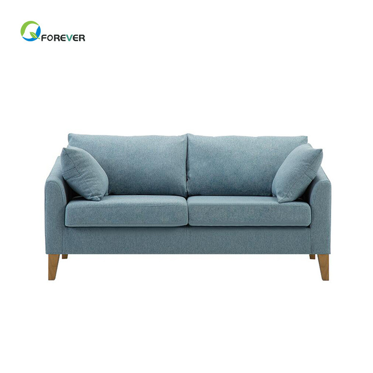 Hot sale Simple Casual Fabric Sofa Nordic Style Washable Double Sofa