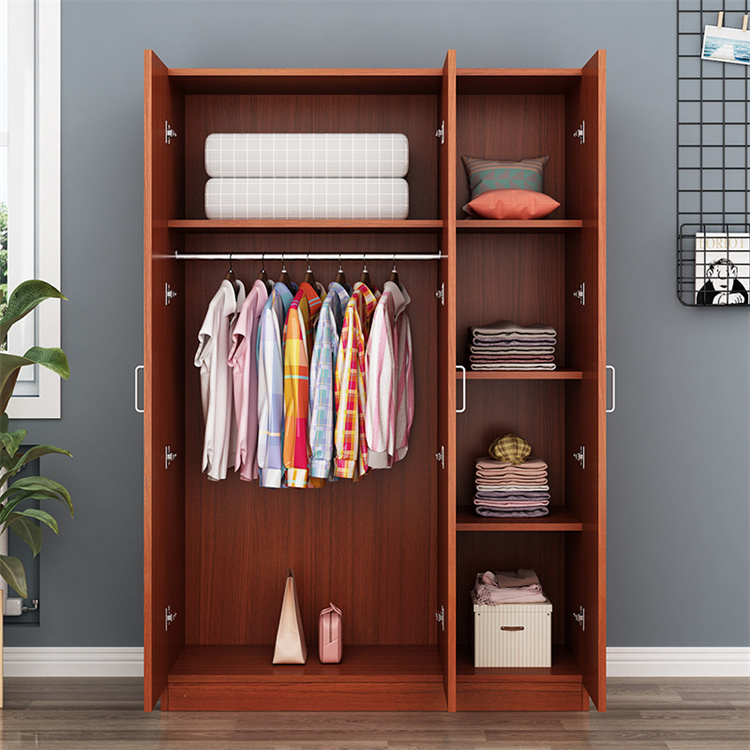 YQ Forever Wardrobe Simple Modern Melamine Particle Board Panel Wardrobe Storage Cabinet Closet Bedroom Wardrobes