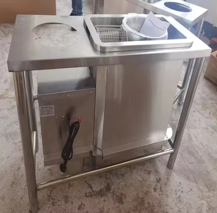 Stainless automatic French Fries Fish  Fried Chicken Breading Machine machine electric chicken meat breading table machine