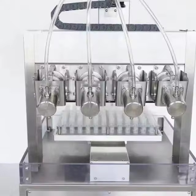 Automatic filling machine four head ceramic pump liquid cosmetic filling machine