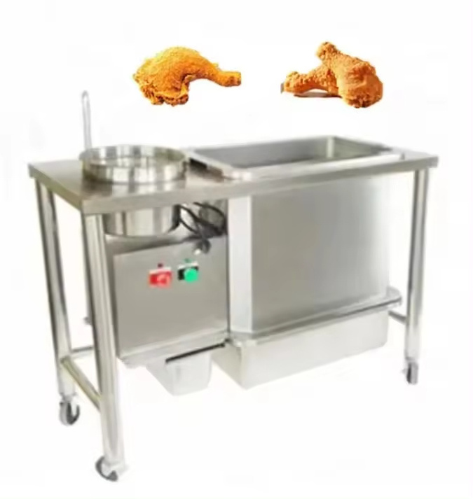 Stainless automatic French Fries Fish  Fried Chicken Breading Machine machine electric chicken meat breading table machine