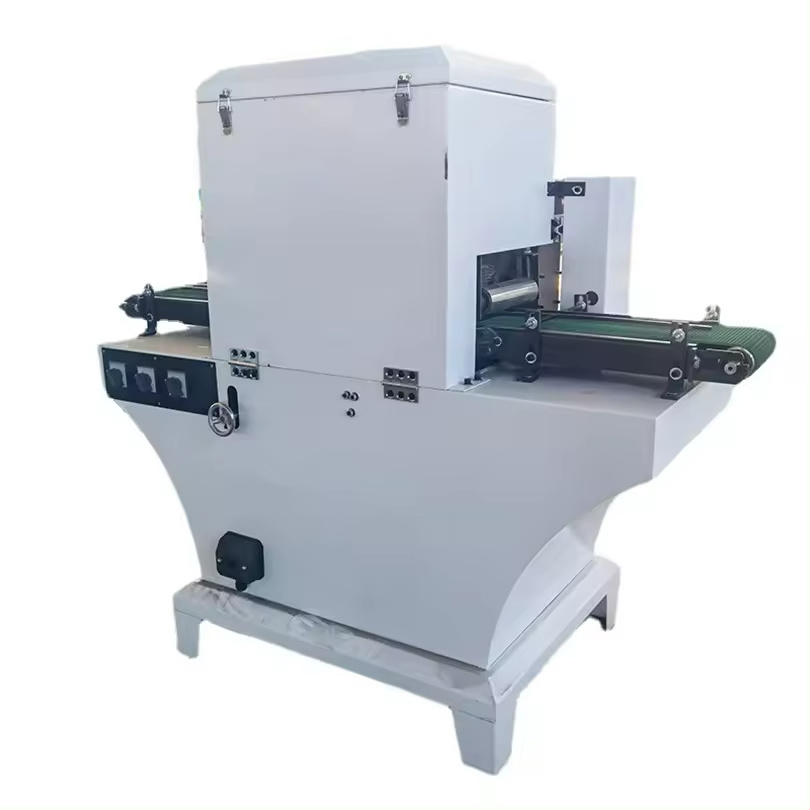 Automatic roller polishing machine four-sided metal stone cement board wood deburring sanding machine Woodworking machinery