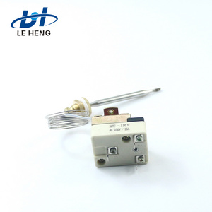 High Temperature 50~300C Stainless Steel Capillary Thermostat for Pizza Oven