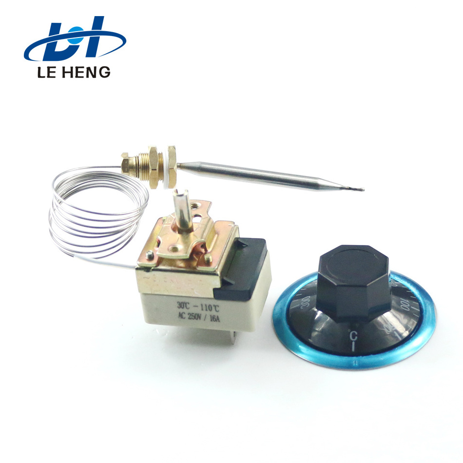 High Temperature 50~300C Stainless Steel Capillary Thermostat for Pizza Oven