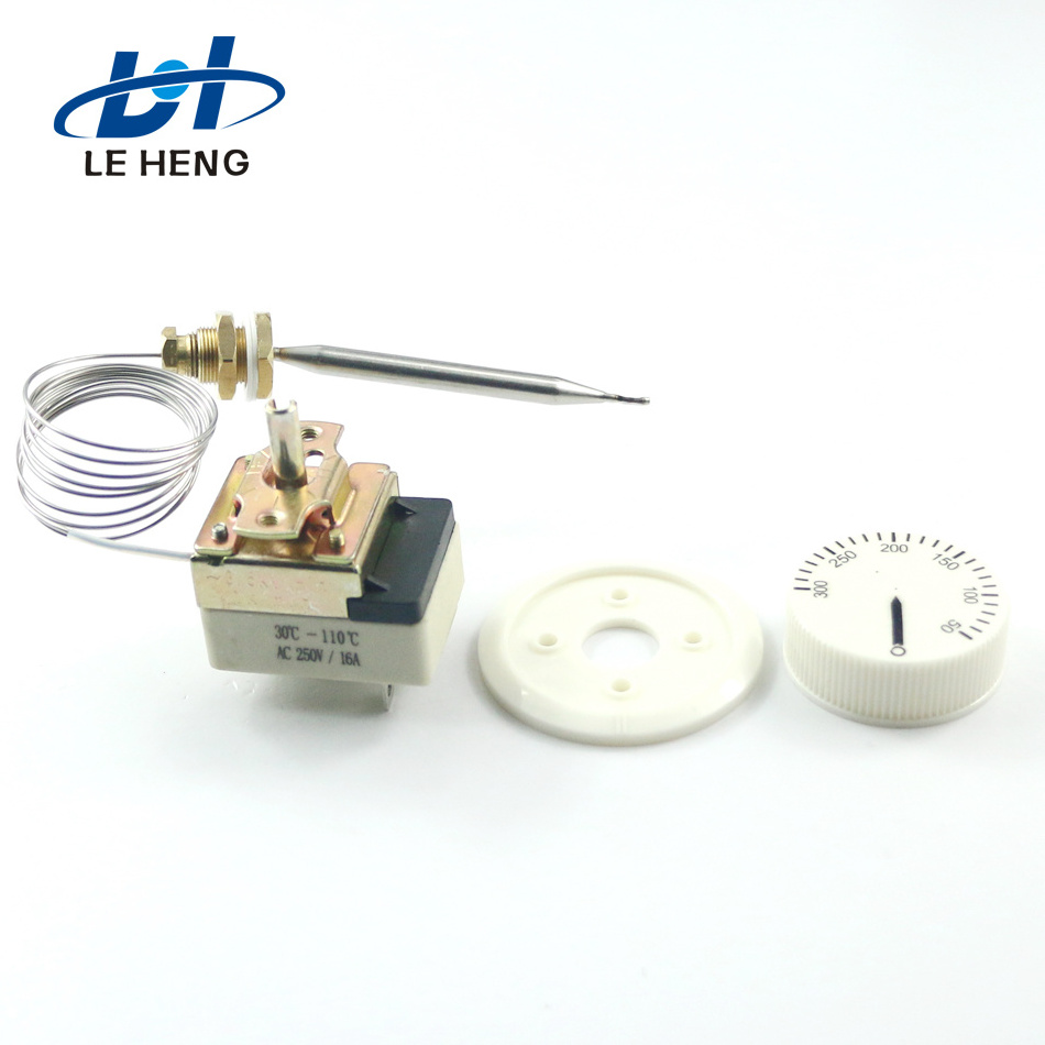 High Temperature 50~300C Stainless Steel Capillary Thermostat for Pizza Oven