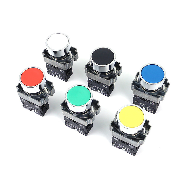 XB2-BA51 1NO Flush Flat Spring Return Latching Self-Locking Resetting 22mm Explosion Proof Latching Push Button Switch