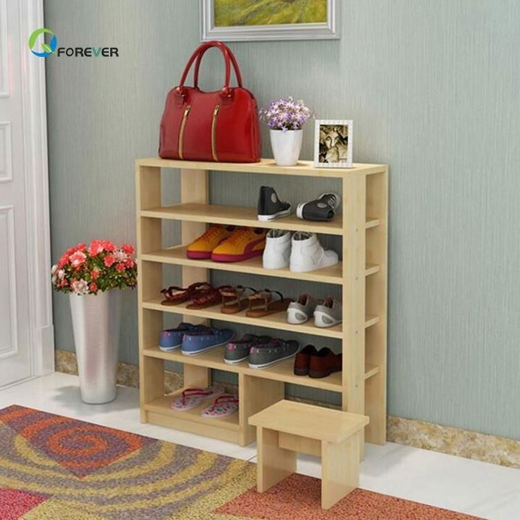 YQ JENMW Shoe Cabinet Wood Simple Multi-Layer Economical Multi-Purpose Shoe Rack