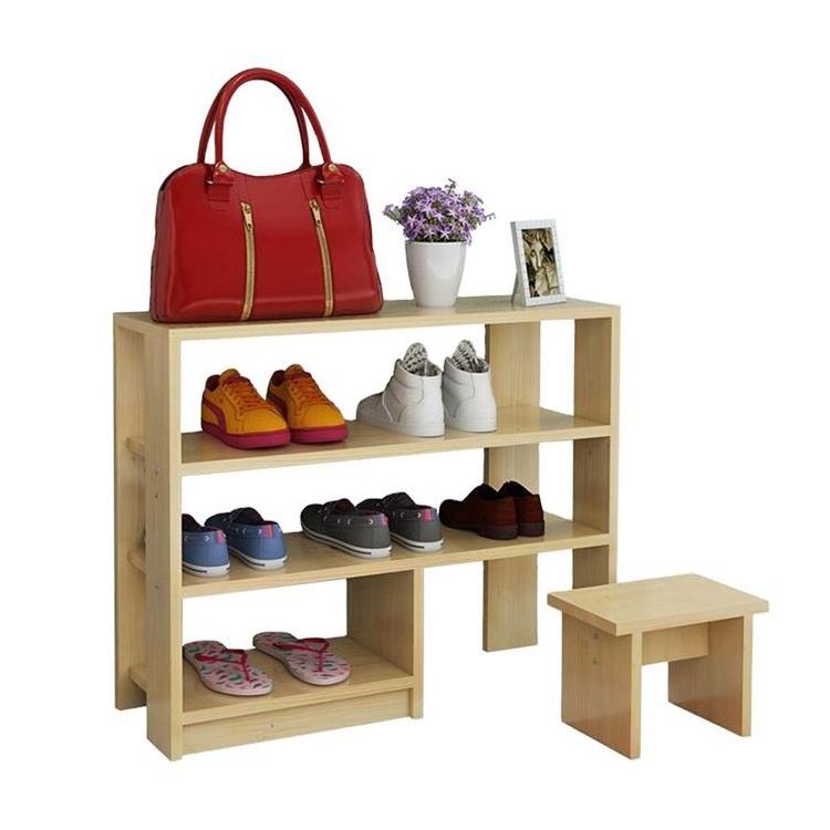 YQ JENMW Shoe Cabinet Wood Simple Multi-Layer Economical Multi-Purpose Shoe Rack