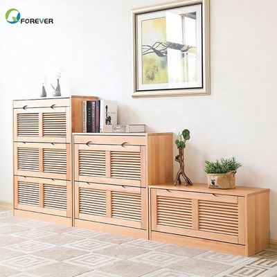 YQ JENMW Economical Solid Wood Japanese style Bucket Shoe Shoe Storage Cabinet