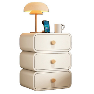 Multi functional intelligent bedside table with fingerprint lock, USB plug, bedside storage cabinet