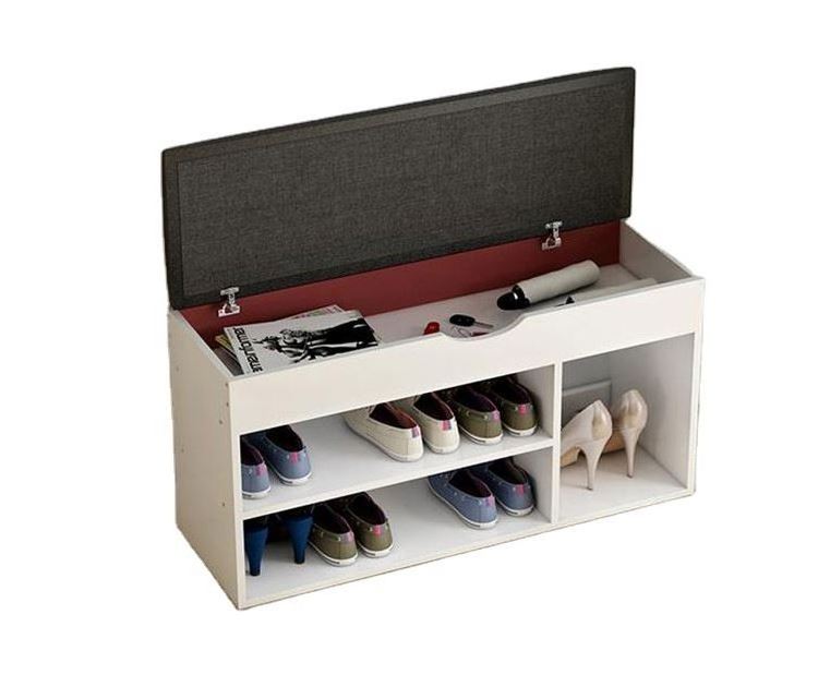 YQ JENMW Shoe Rack Home Small Province Space Door Change Shoe Bench Multi-Function Assembly Economy Simple Shoe Cabinet