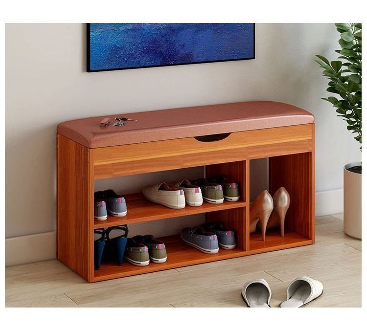 YQ JENMW Shoe Rack Home Small Province Space Door Change Shoe Bench Multi-Function Assembly Economy Simple Shoe Cabinet