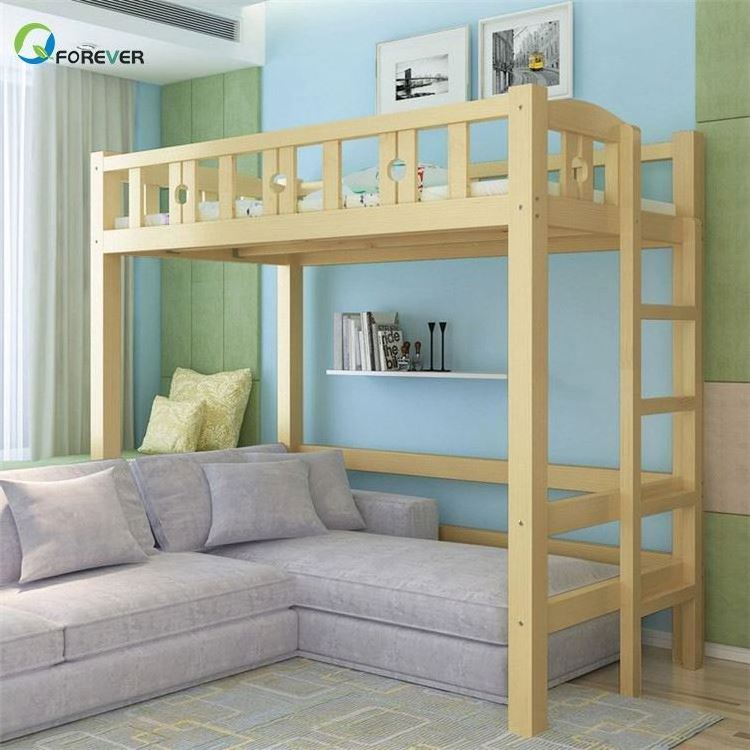 YQ JENMW Bedroom Furniture Solid Wood Children Up and Down Colorful Bunk Bed