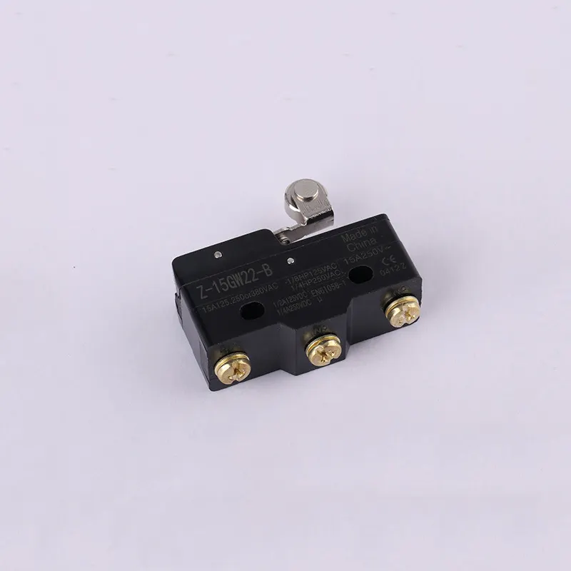 Short Roller Lever Automotive Micro Limit Switch,Z-15GW22-B Black Micro Switch With Screw Terminals