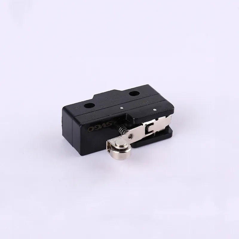 Short Roller Lever Automotive Micro Limit Switch,Z-15GW22-B Black Micro Switch With Screw Terminals