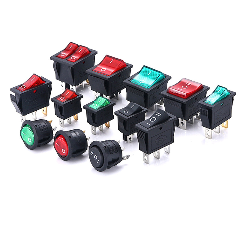 Rocker Switch 2/3/4/6 Pin ON-OFF ON-OFF-ON 2/3 Position Boat Power Switch for Children Ride On Toy Cars