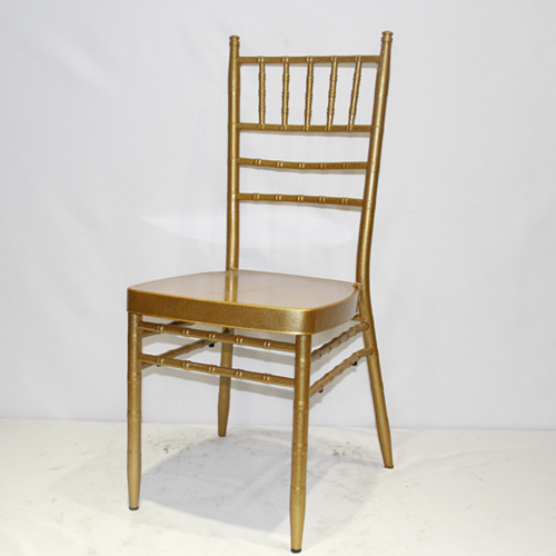 Good quality gold stackable wedding metal and chavari chairs