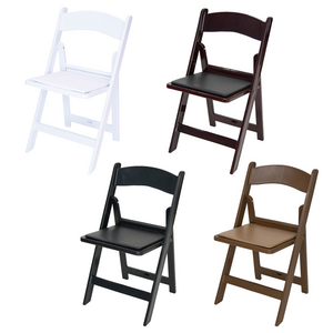 Multi color options black partable folding plastic resin outdoor event garden chairs