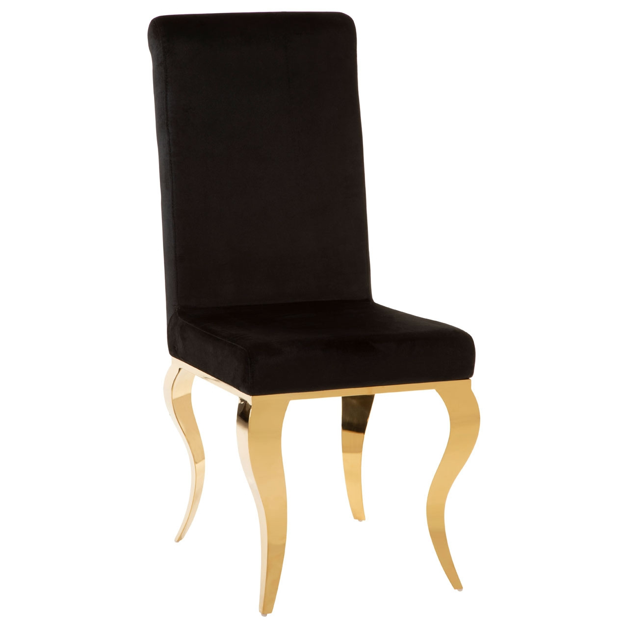 Black velvet luxury stainless steel metal frame washington wedding hotel dining chairs modern with gold frame for indoor