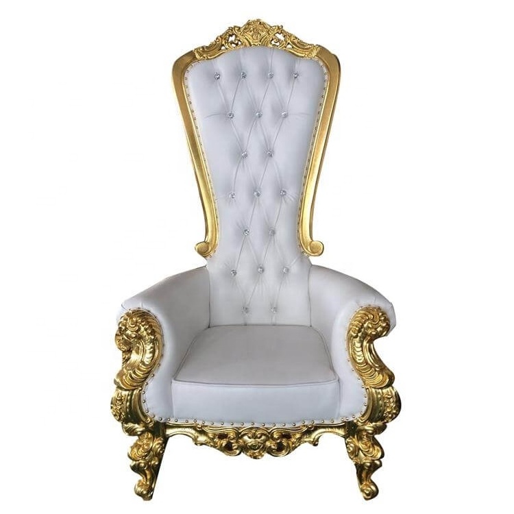 Wholesale multi color black pink king and queen throne chair