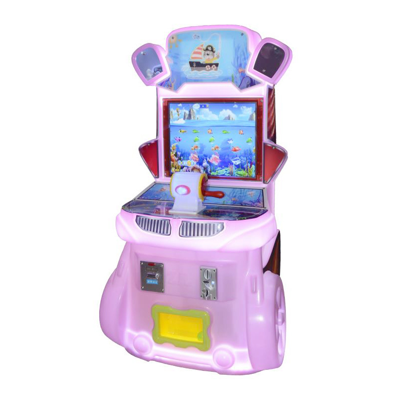 Factory Supply Amusement Automatic Squid Fishing Machine Children Coin Fish Game Machine On Sale Kids Arcade Machine