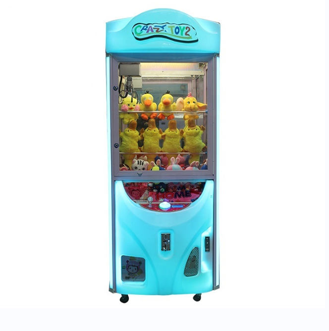 New Arrival Arcade Plush Toys Vending Crazy Toy 2 Claw Crane Game Machine Claw Machine