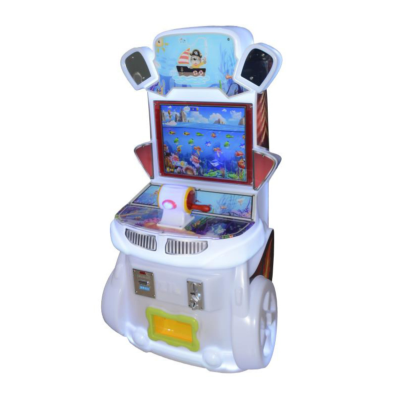 Factory Supply Amusement Automatic Squid Fishing Machine Children Coin Fish Game Machine On Sale Kids Arcade Machine