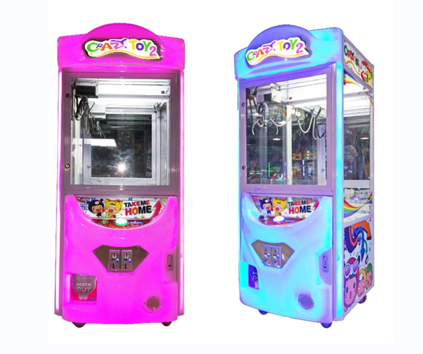 New Arrival Arcade Plush Toys Vending Crazy Toy 2 Claw Crane Game Machine Claw Machine