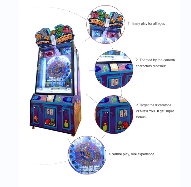 Treasure Hunt Coin Pusher Arcade Lottery Game Machine Redemption Arcade Machine Ticket Lottery Game Machine For Kids