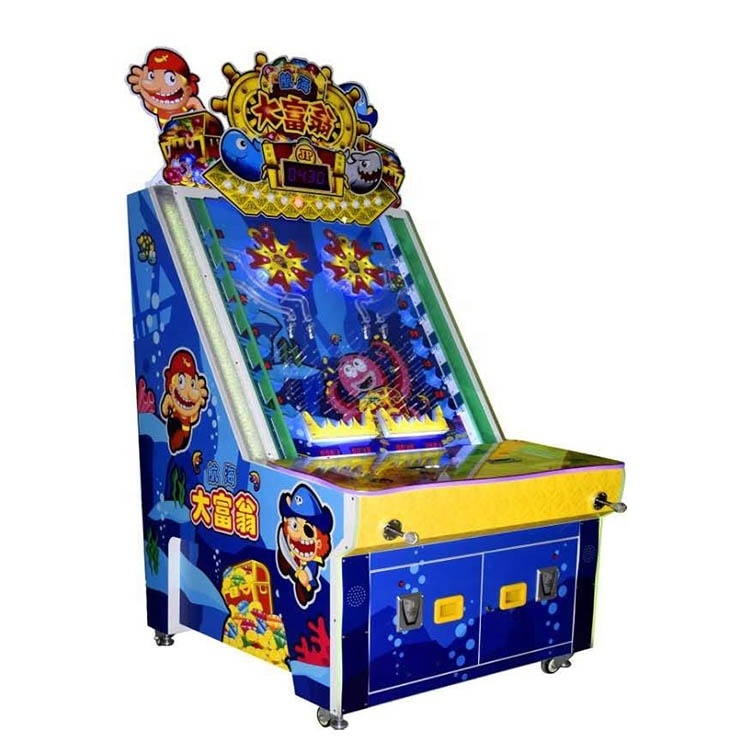 Treasure Hunt Coin Pusher Arcade Lottery Game Machine Redemption Arcade Machine Ticket Lottery Game Machine For Kids