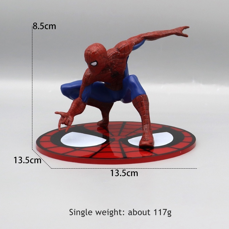 Marve1 super Hero solid spiderman figure Avengesr movie PVC Model Toy action Figures for Boys Gift