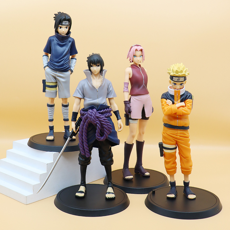 High quality custom anime action figure model toy anime figure 8 styles na ruto custom pvc toy figurine