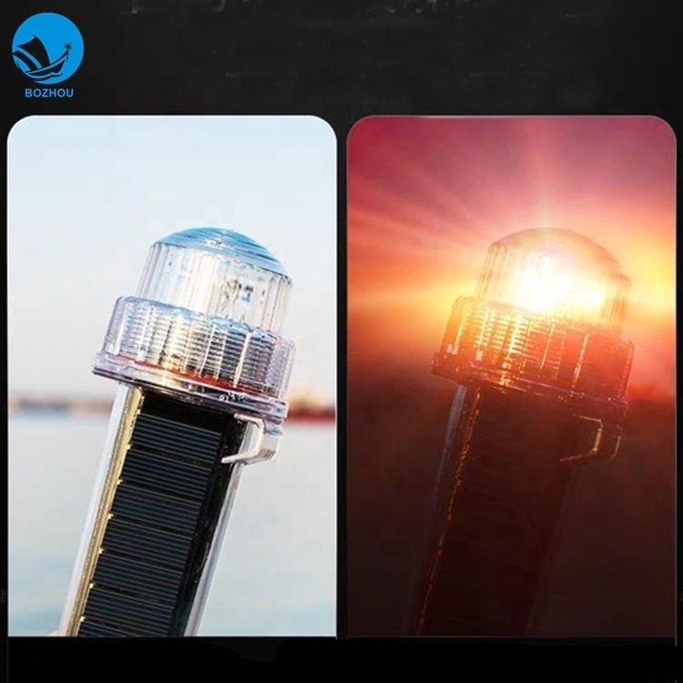 Solar Waterproof flashing Light fishing net signal light Marine navigation signal lights