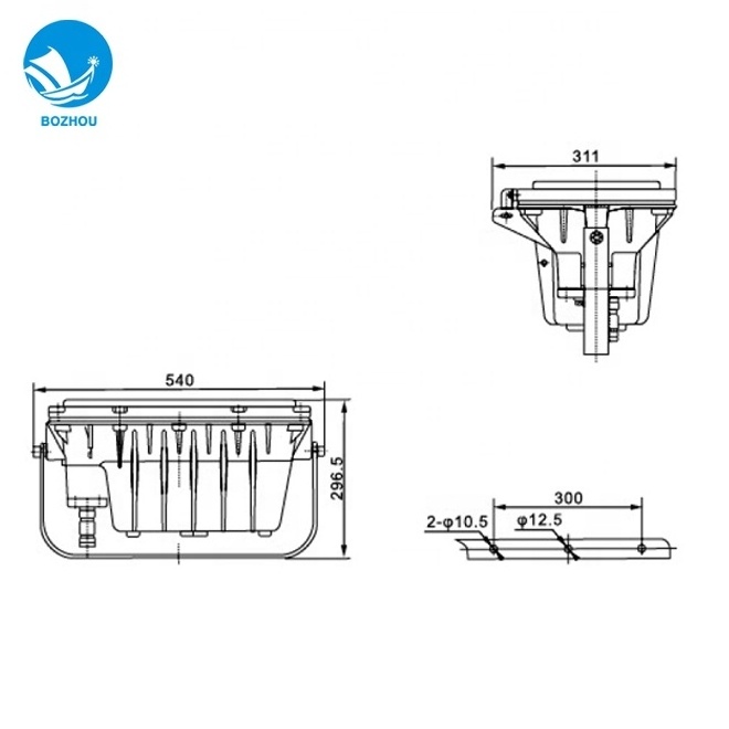 CFT2 250w 400w metal halide lamp marine aluminum waterproof explosion proof sodium flood light