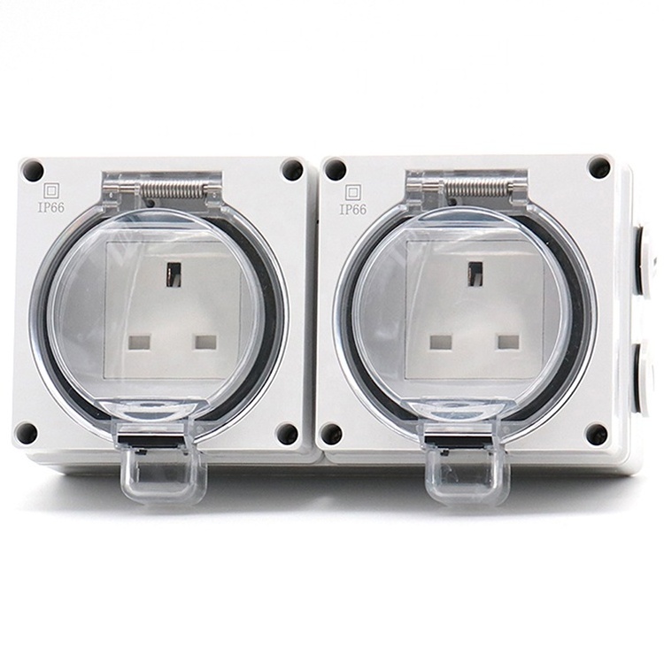 High Quality Waterproof IP66 switch socket  with Waterproof cover for outdoor