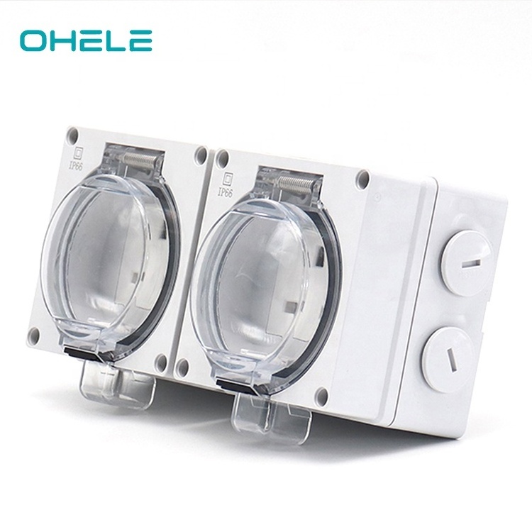 High Quality Waterproof IP66 switch socket  with Waterproof cover for outdoor